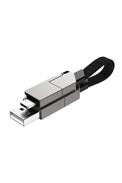 NALACAL كابل شحن USB متعدد الوظائف 6 في 1 مصنوع من سبائك الزنك، كابل سلسلة مف...