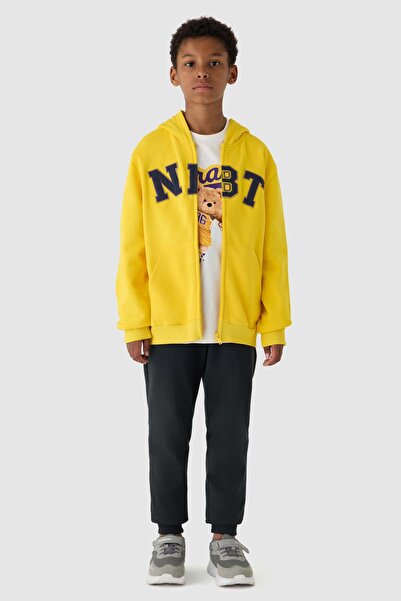 NBT JEANS Erkek Çocuk Sarı Eşofman Üstü