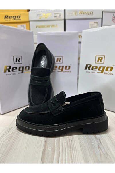 Rego 1552-1 Genuine Leather Casual Comfortable Men's Shoes