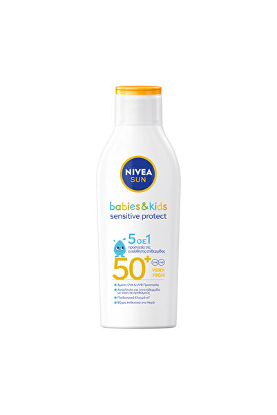 NIVEA ΗΛΙΟΦΩΤΙΣΤΙΚΗ ΚΡΕΜΑ ΓΙΑ ΒΡΕΦΗ ΚΑΙ ΠΑΙΔΙΑ ΕΥΑΙΣΘΗΤΗΡΩΝ ΔΕΡΜΑΤΩΝ 200ml - ...