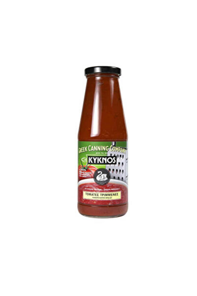 Kyknos ΚΥΚΝΟΣ ΤΟΜΑΤΑ ΤΡΙΜΜΕΝΗ 680ml - (ΦΙΑΛΗ)