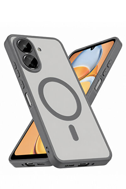Nezih Case Redmi 13C Uyumlu Magsafe Sarj Destekli Mat Görünümlü Şık Kapak