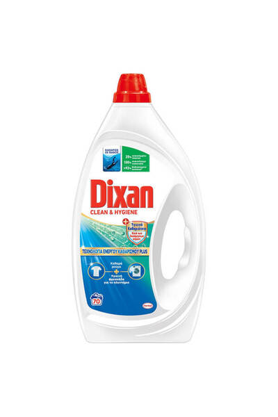 Dixan ΥΓΡΟ ΠΛΥΝΤΗΡΙΟΥ GEL 70μεζ. - (3,315lit) (CLEAN AND HYGIENE)