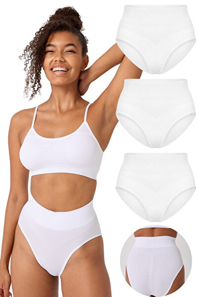 FOREVER MORE 3-Piece Women's Seamless High Waist Shaping Slip Corset Seamless