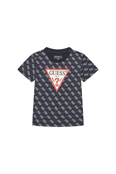 Guess Tricou băieți N5YI04K8HM4 Bleumarin