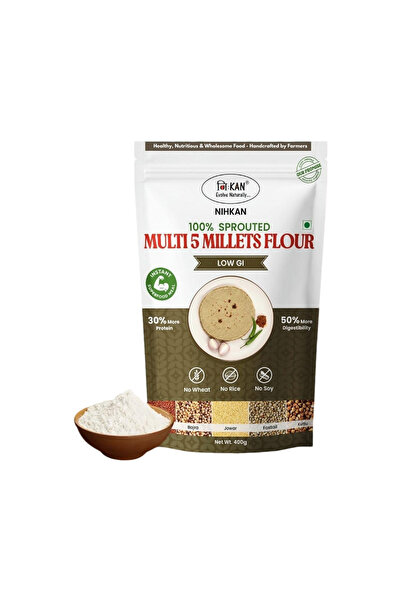 NIKHAS Nihkan Multi 5 Millets Flour | 400g