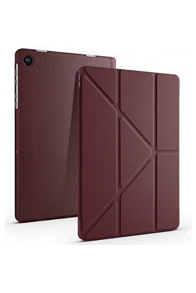 TUROTTO Galaxy Tab A9 X110 / A11 X130 İle Uyumlu Katlanır Yatay ve Dikey Stan...
