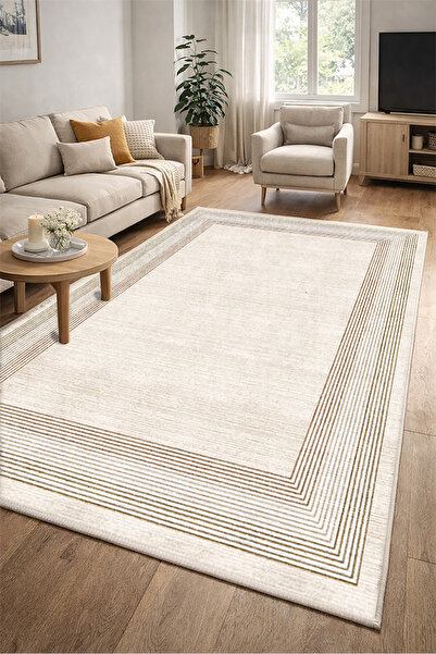 Lioara Home Modern Desen Dijital Baskı Halı | Yıkanabilir Kaymaz Taban Salon ...