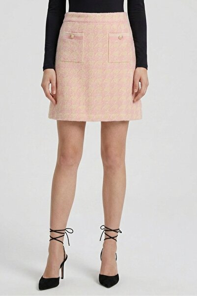 SANDRO Women Textured Mini Skirt, Multicolor