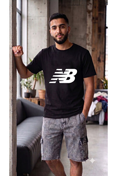 ZEMLİYA Washable shorts + black printed t-shirt set