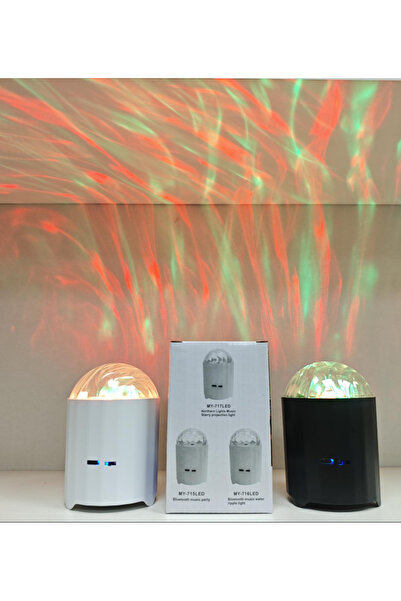 nextbuy Mini Yıldızlı Gökyüzü Projeksiyon Gece ve Masa Lambası Bluetooth Hoparlörlü Şarjlı Romantik Atmosfer Kumandalı Disko Işığı
