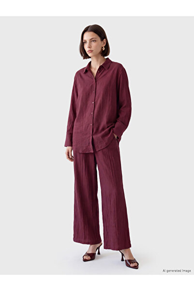 LC Waikiki Women's Textured Shirt Tunic