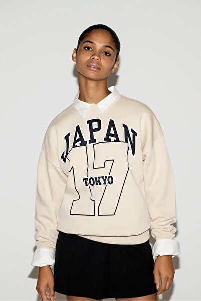 LEFTIES Baskılı sweatshirt