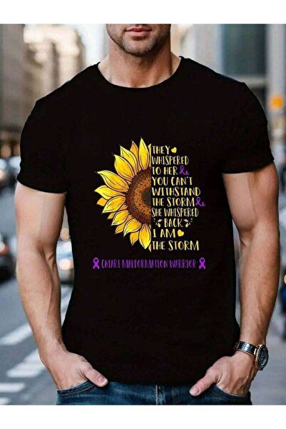 799 قميص رجالي من القطن 100% بطبعة I Am The Storm Chiari Malformation Warrior...