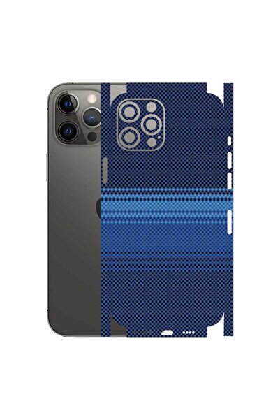 Kapps Iphone 12 Pro Max ile Uyumlu Rainbow Serisi Premium Kaplama 360 Mavi