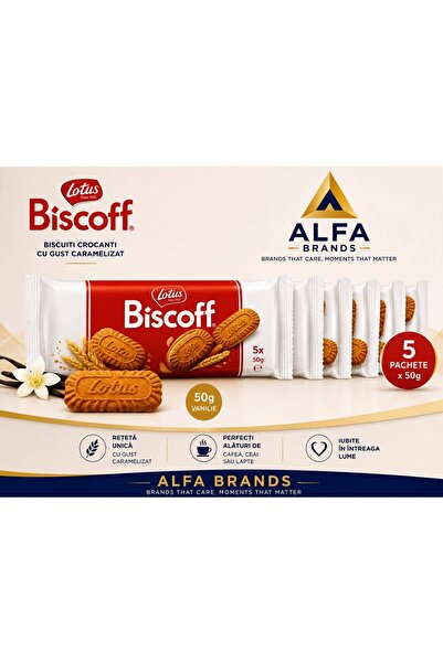 Biscoff LOTUS VANILLA 50G x5 PIECES