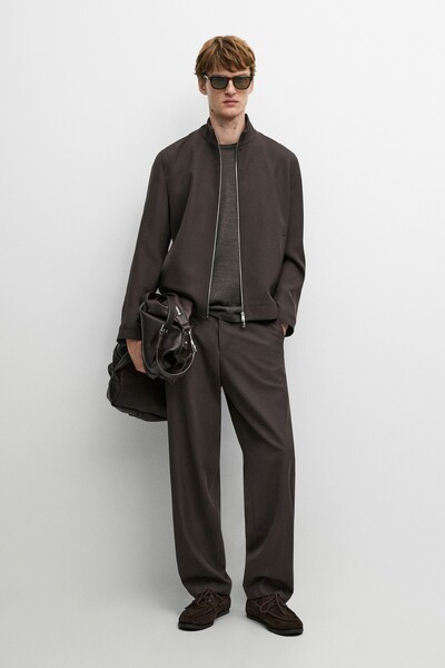 Massimo Dutti %100 Cool Wool ceket total look