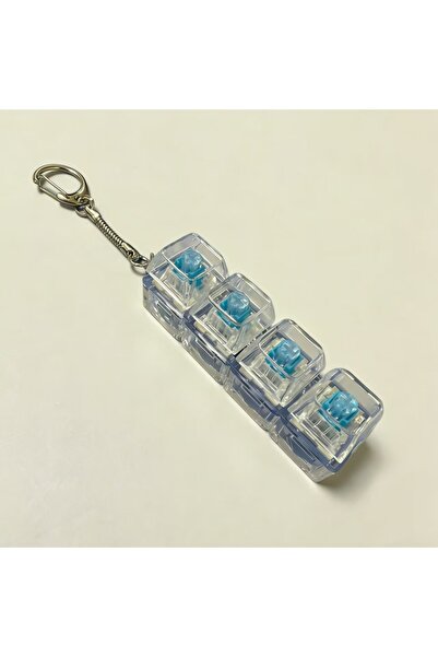Choice13 WHITE Lighting LED Keyboard Keychain Fidget Toys Clicker Sensory Toy...