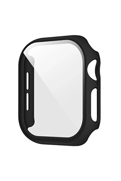 BizonMobile Θήκη και Προστατευτικό Γυαλί για Apple Watch 4/5/6/SE 40mm, Μαύρο