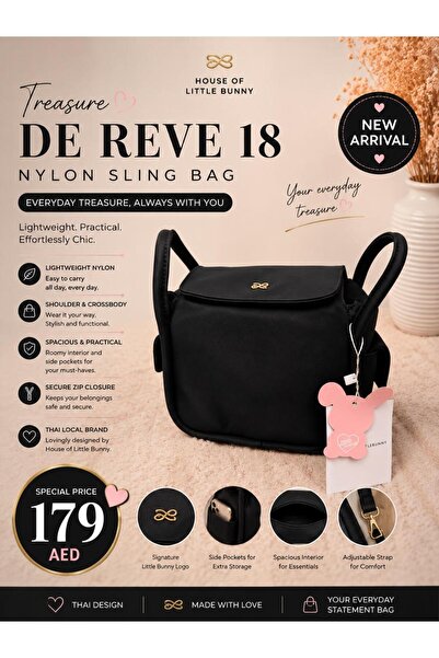 The House Of Little Bunny Treasure De Reve 18 Nylon Sling Bag