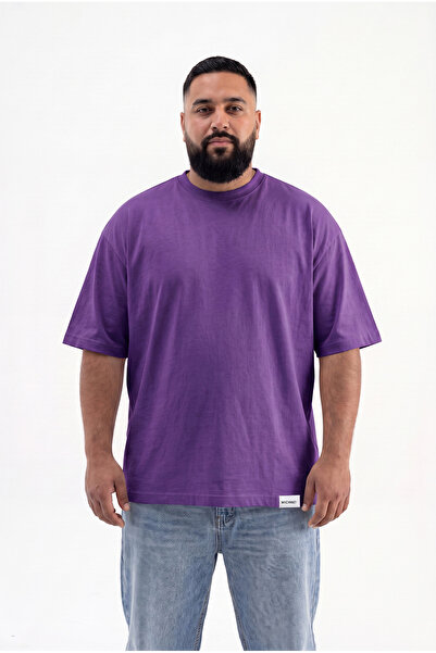 Machinist Men's Plus Size Basic T-Shirt Light Purple