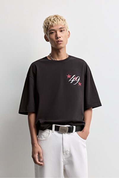 LEFTIES Baskılı t-shirt