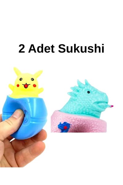 Heribom Dinazor & Pikachu Sukushi 2'Li Set