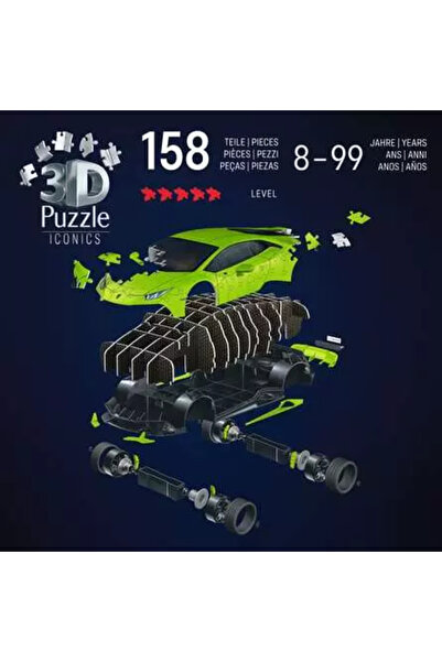 RAVENSBURGER Puzzle 3D Iconics Lamborghini Huracán EVO-Verde