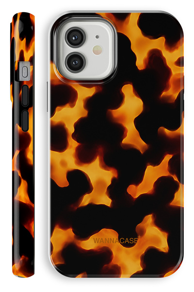 WANNACASE iPhone 12 Tortoise Dual Layer Essential Tough Phone Case