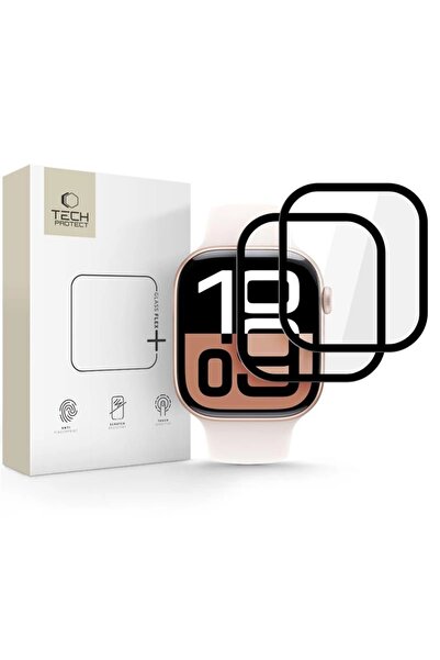 Tech-Protect Folie de protecție Glass Flex+ pentru Apple Watch 10 42mm, Negru