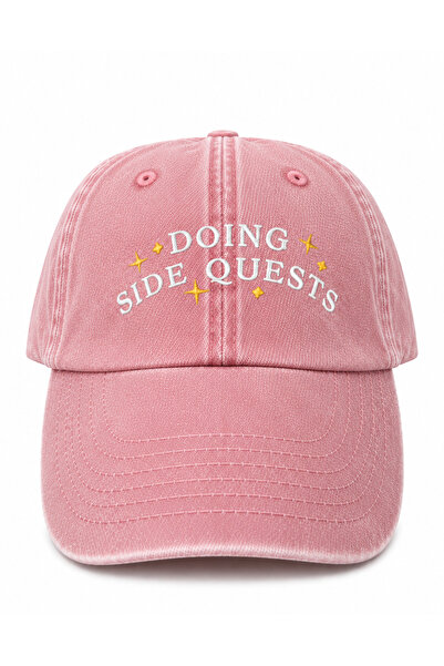 WeavedCo Doing Side Quests (in Side Quests) Written Embroidered Vintage Washe...