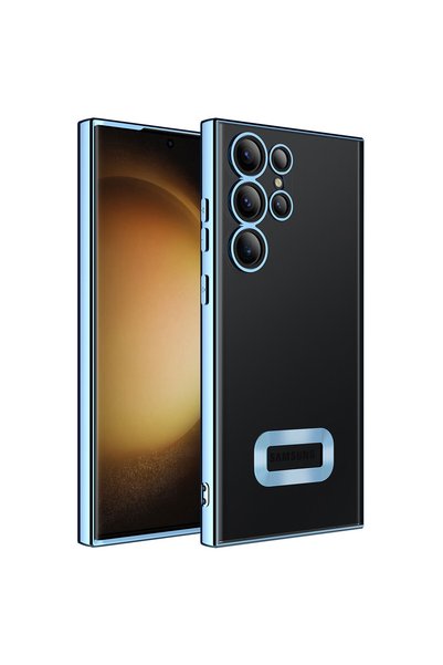 zore حافظة لهاتف Galaxy S23 Ultra مع حماية لعدسة الكاميرا وشعار يظهر شعارًا، ...