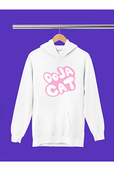MAGORS سترة رياضية بقلنسوة من القطن مطبوع عليها DOJA CAT بأكمام طويلة وثلاثة ...