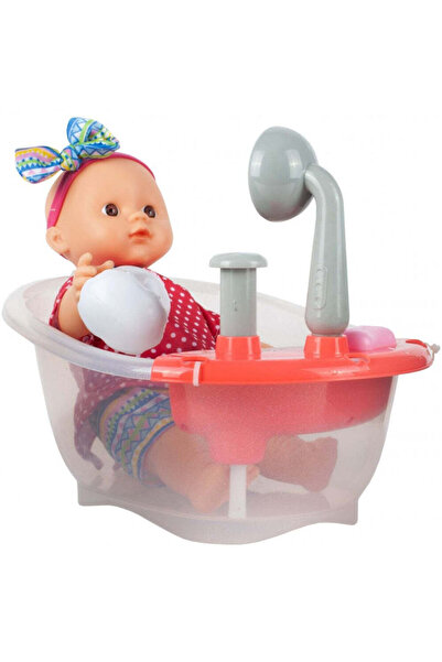 MalPlay Bebeluș cu cădiță și accesorii de baie, 108255