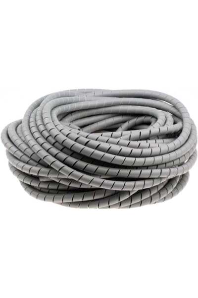 Duravel HD Flexible Spiral Cable Management Tube-Grey, 16mm x 10 Meter