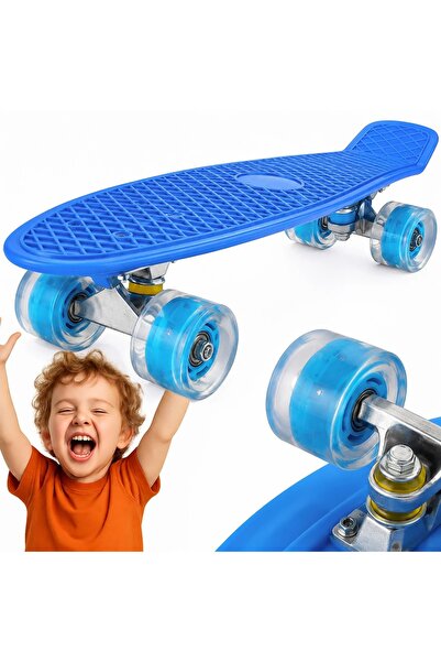 Hurt Skateboard pentru copii, Fishboard, roti luminoase, max 100 kg, plastic+...