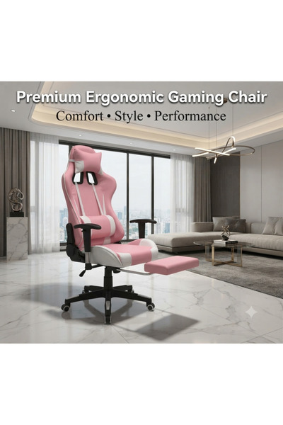 luxino Gaming Chair, Gaming Chair for Adults Computer Chair with Footrest, He...