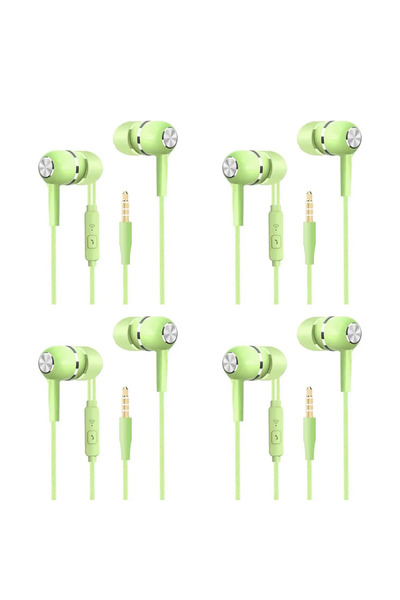 Choice5 green 4pcs 1/2/3/4Pcs Universal 3.5mm Wired Headphones Sport Earbuds ...