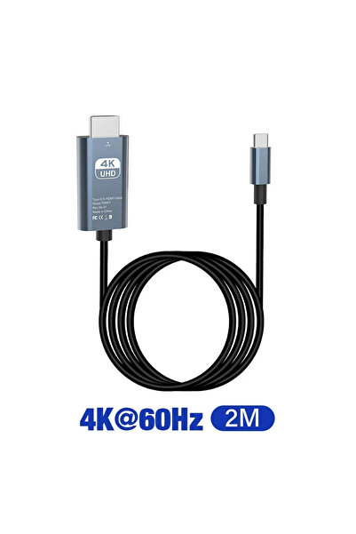 Choice كابل محول KEBIDUMEI من النوع C إلى HDMI بدقة 4K وتردد 60 هرتز، محول مت...