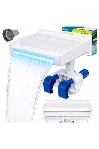 BESTWAY Cascadă de apă pentru piscină LED RGB 8 moduri Flowclear 58619