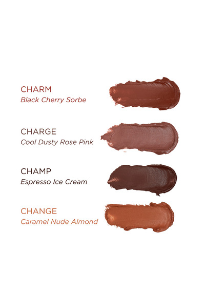 Leef Lip & Cheek Balm 4'lü Set | Charm Charge Change Champ | Krem Allık Lip Tint + Aplikatör Çanta Hediyeli