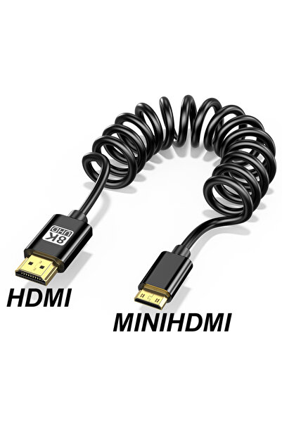 Choice كابل MINIHDMI 1M 8K@60HZ UHD عالي السرعة متوافق مع HDMI، سلك HDMI صغير...