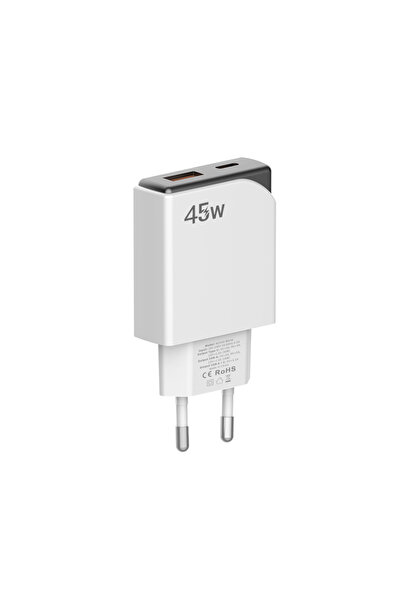 Choice EU A C Gallium Nitride 45W PD Fast Charger: Ultra-Thin, Portable, Spac...