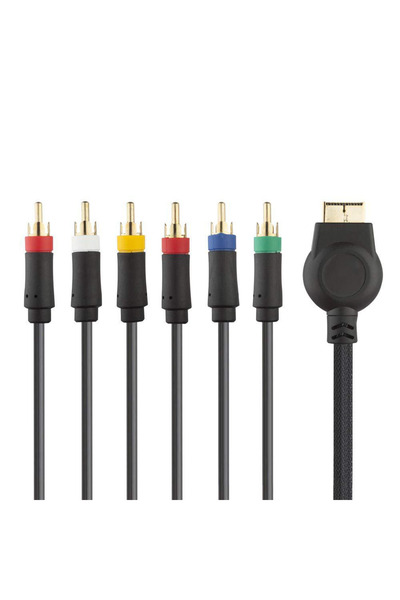 Choice كابل AV لجهاز بلايستيشن PS2 وPS3، سلك تمديد 6RCA Ypbpr لوحدة تحكم ألعا...