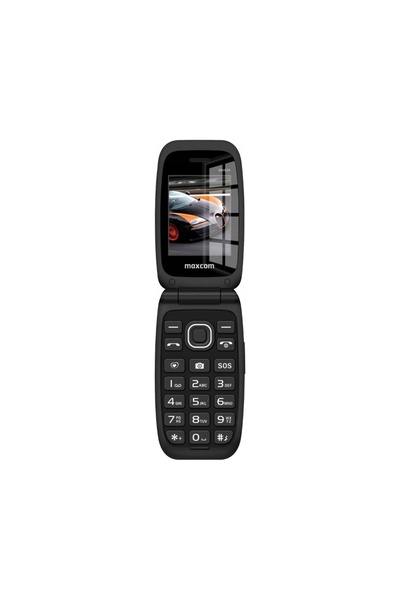 MAXCOM Telefon mobil inteligent cu clapetă, LTE, Radio, Lanternă, MMS, SOS