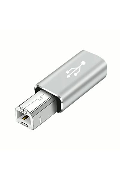 Choice Grey USB B Male to USB Type C Female Adapter for Scanner Printer Conve...