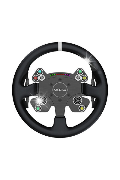 Moza Racing Volan simulator Cs V2P Pc cu eliberare rapidă, LED, wireless