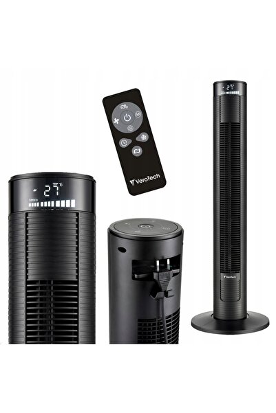 verotech Ventilator tip coloană cu telecomandă Vf-910B Negru