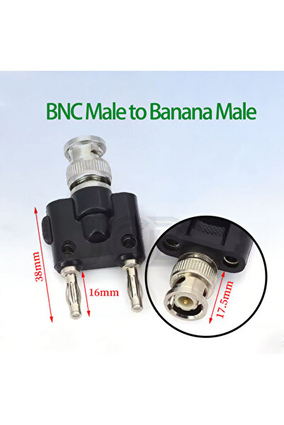 Choice BNC M to Banana M 1PCS BNC to Banana Adapter BNC To Two Dual 4mm Banan...