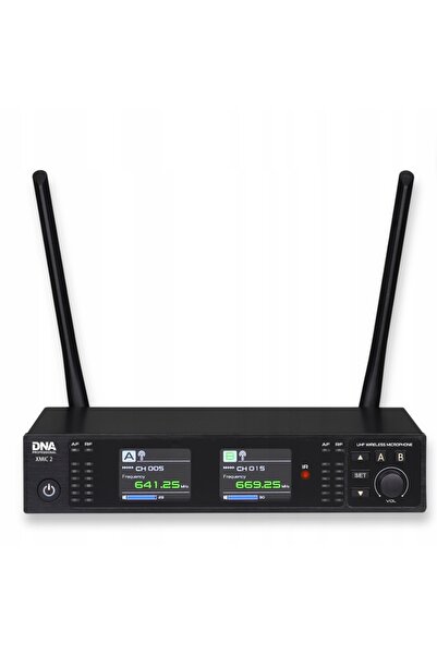 NO BRAND Set de microfoane 2 microfoane de mână Receptor UHF 518-542 MHz Complet